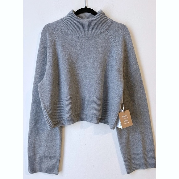 Reformation Garret Cashmere Cropped Turtleneck Sweater - Picture 2 of 6